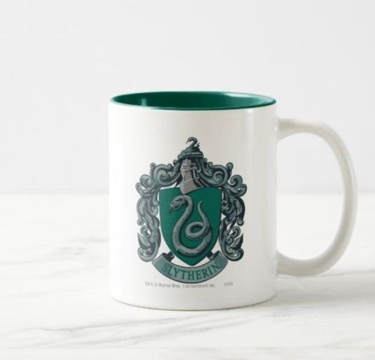 Taza personalizable  con interior de color verde